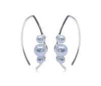 Pretty Pearl Silver Stud Earring STS-6126